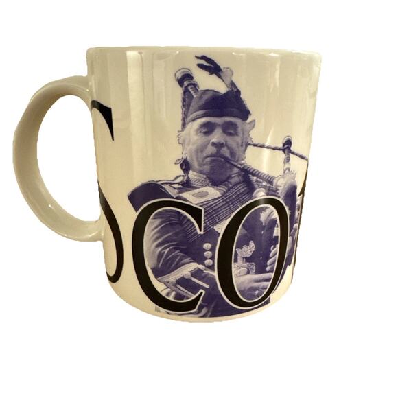 Starbucks 2002 Scotland City Mug 20oz coffee Cup Bagpipe Collector Series - Picture 1 of 5
